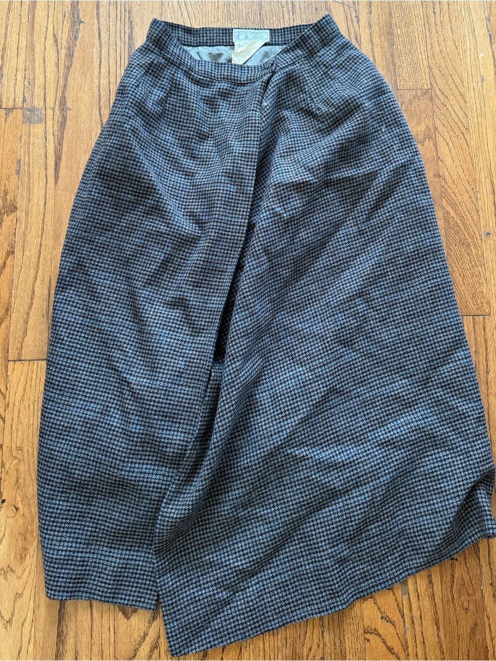 Vintage emmanuelle khanh houndstooth skirt